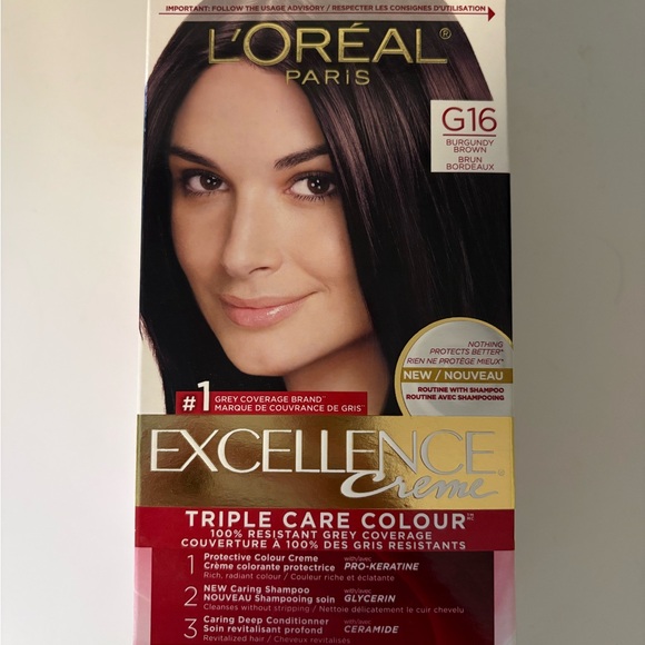 L'Oreal Excellence Creme Hair Color - G16 Burgundy Brown - Picture 2 of 5